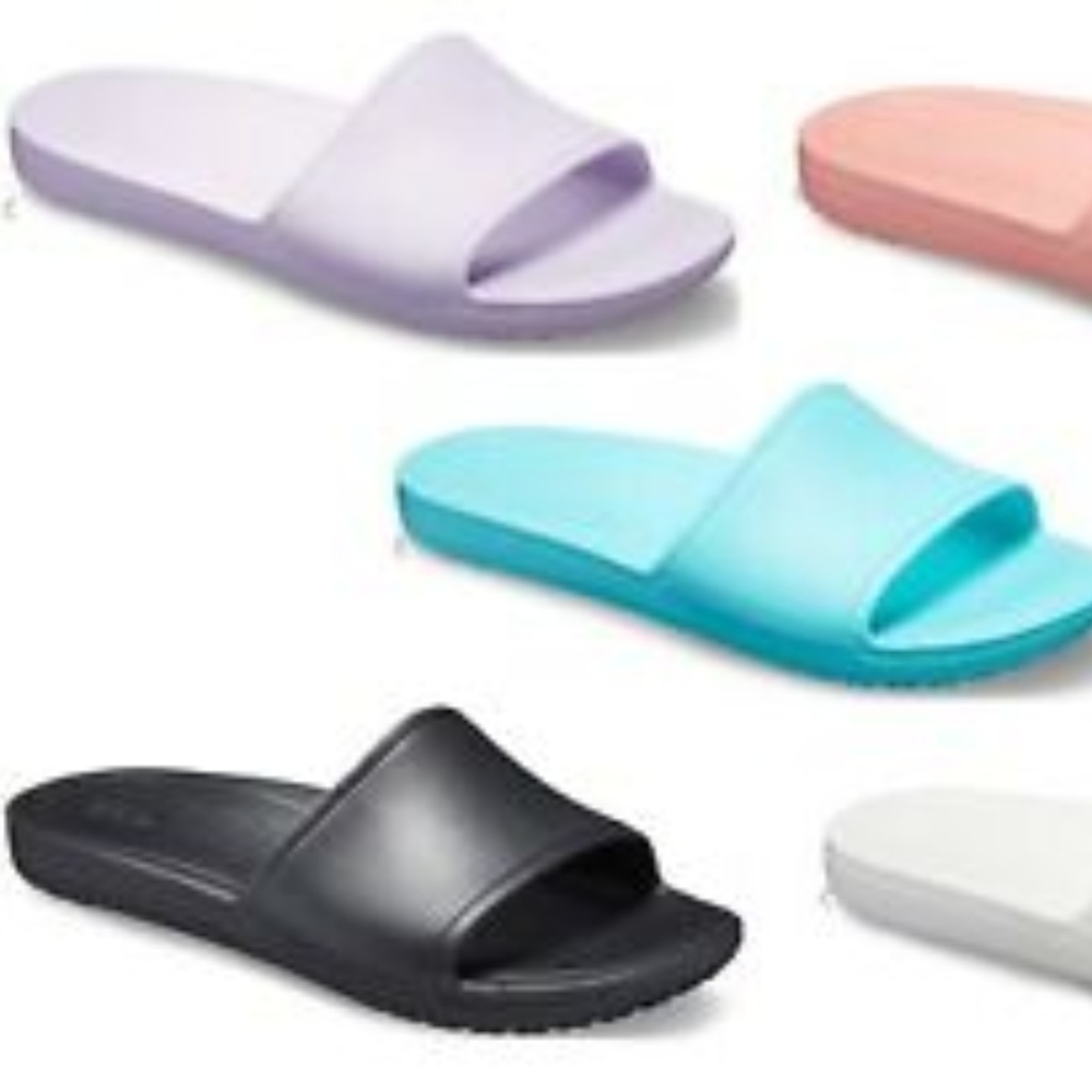 Lavender Crocs Sloane Slide Sandal (Size 9)